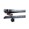 Lussoro Stirrup Leathers Black for Horse Leather Stirrups Black Horze Stirrup Leathers Iron Horse Stirrup Combo Pack - Image 4