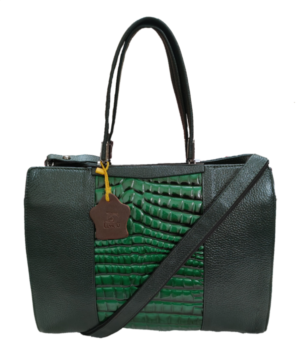 Elegant Crocodile Embossed Leather Handbags by Lussoro