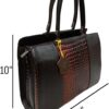 Womens Leather Handbag Leather Crocodile-Embossed Pattern With Top Handle Large Shoulder Bags Handbags - Image 3